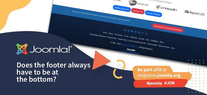 Does the footer always have to be at the bottom - Joomla -