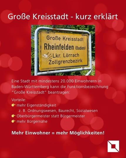 Große Kreisstadt Rheinfelden - Kurz erklärt