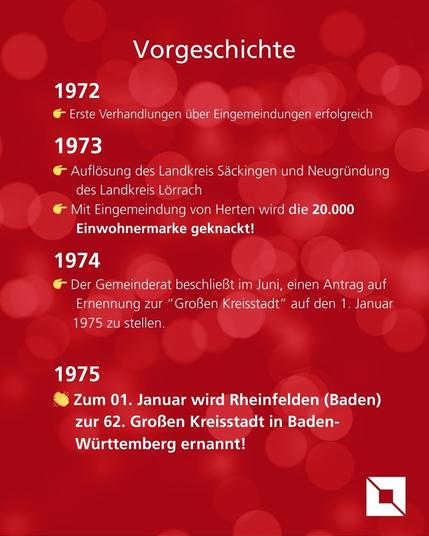 Große Kreisstadt Rheinfelden - Vorgeschichte