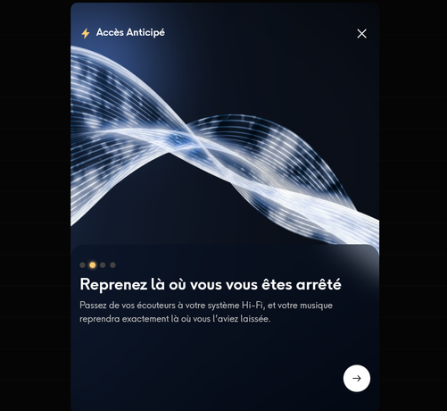 Annonce d'accès anticipé à Qobuz Connect depuis l'app Windows.