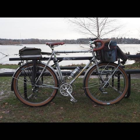 Photo by Neil E. Hodges on December 19, 2020. Image may contain: bicycle, tree, sky, plant, outdoor, nature and water.