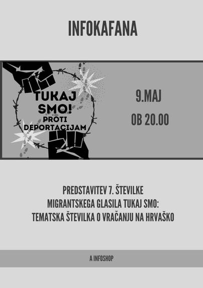 Infokafana: Predstavitev 7. številke migrantskega glasila Tukaj smo: tematska številka o vračanju na hrvaško