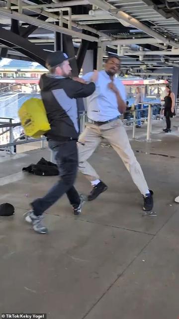 A Pittsburgh Pirates employee was caught in a shocking violent altercation with a fan