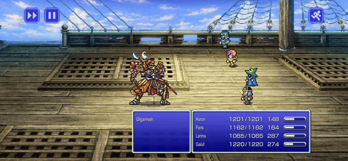 A group of four adventurers are gathered on a ships deck. They are equipped with various weapons and armor, prepared for their journey. The background suggests they are at sea, with the vast expanse visible in the distance.