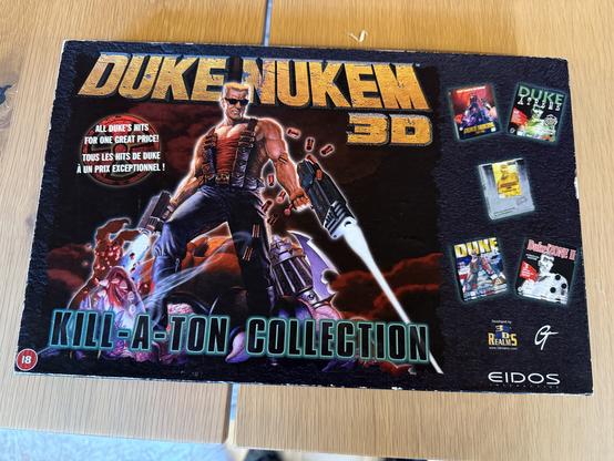 Duke Nukem 3D Kill-A-Ton collection, a vintage pc game box