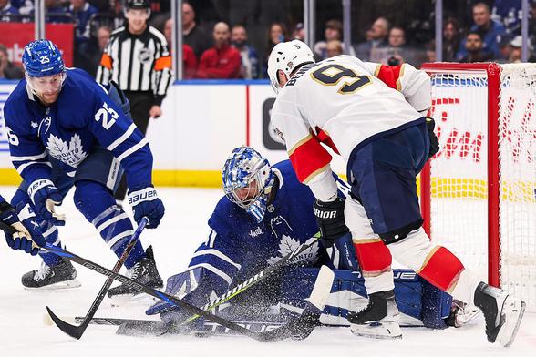 Panthers Sam Bennett Comments After Controversial Collision With Leafs' Stolarz