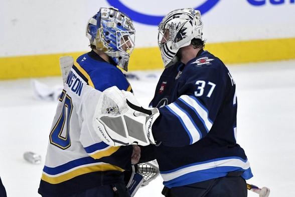 After first-round struggles Jets goalie Hellebuyck gets clean slate against Stars