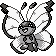 pixel art of vivillon in the pokemon gold/silver style