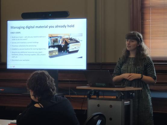 Managing digital material you already hold