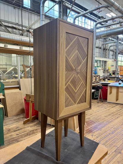 a 3/4 look at the cabinet from the front left.