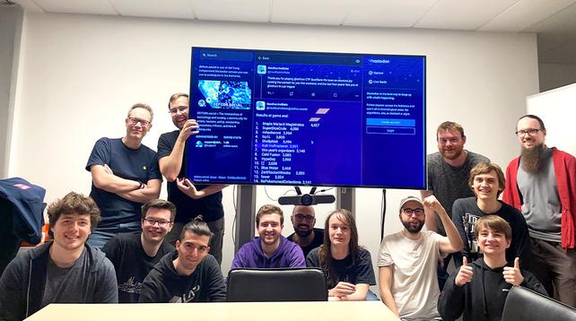a group picture of the KuK Hofhackerei CTF team after the qualification round