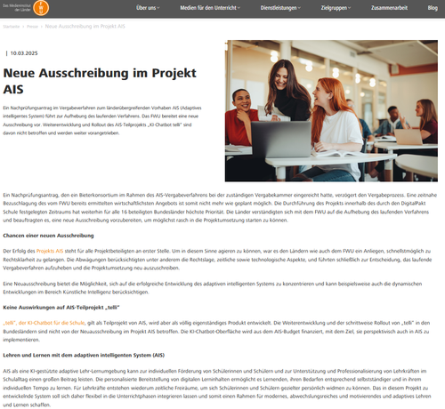 Ausschnitt aus der oben verlinkten Pressemitteilung
