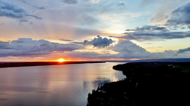 Crazy sunset on the Ottawa River, May 6 2025 by Pat Murphy