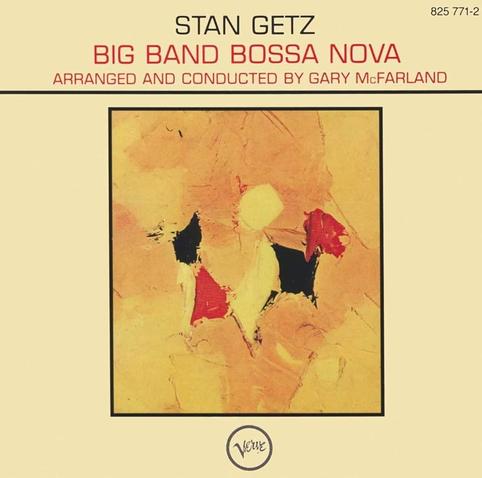 Jazz album cover with abstract painting and text