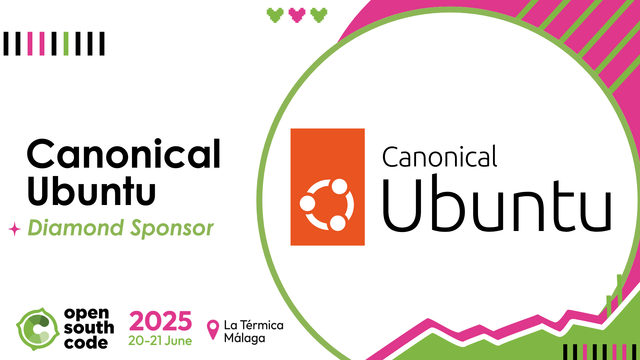Great news, OpenSouthCoders! A huge THANK YOU to Canonical for being our Diamond Sponsor 💎 We are proud to host #UbuCon in Malaga this year  
A must-attend event for the Ubuntu community. 
📅 20-21 June #OpenSouthCode25
💚 See you there! 🔗 opensouthcode.org
