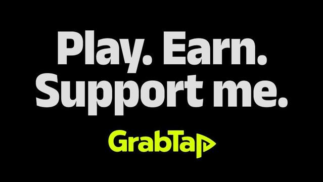 Play. Earn.
Support me.
GrabTap