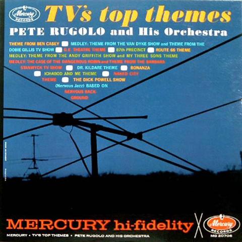 & TVs top themes PETE RUGOLO and His Orchestra R Ee b L e

]

|

pleo)lele) s gD )