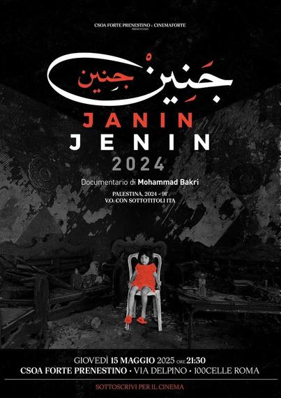 Janin, Jenin 2024 - Proiezione documentario