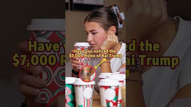 Have you noticed the $7,000 Rolex of Kai Trump #shorts #youtubeshorts #celebrity #trump #kai