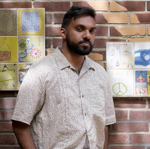 Arvind Sooknanan at Fountain House, a clubhouse started by those with serious mental illness.