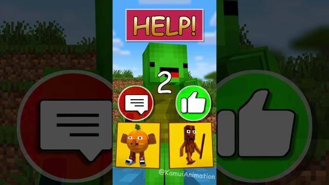 HELP Mikey To Choose And Win The Most Block Wall - MAIZEN Minecraft Animation #shorts