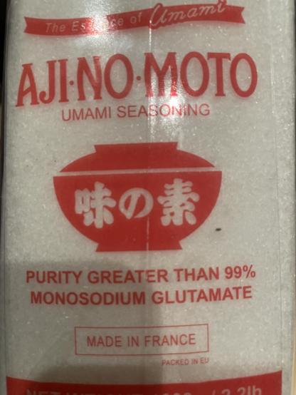Outside of a box of glutamate