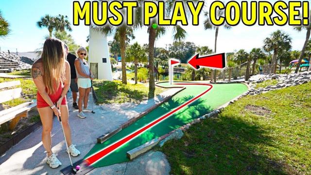 We Found a MASSIVE Mini Golf Course!