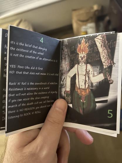 Words to small to read next to a picture of sweet tooth from twisted metal illustrated by me