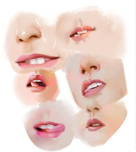 a study of Xiao Zhan's lips