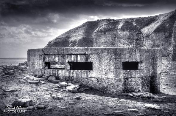 This concrete pillbox, a relic of the Second World War, still stands on a beach in North East England as a silent witness to the threat of invasion  the British Isles once faced.