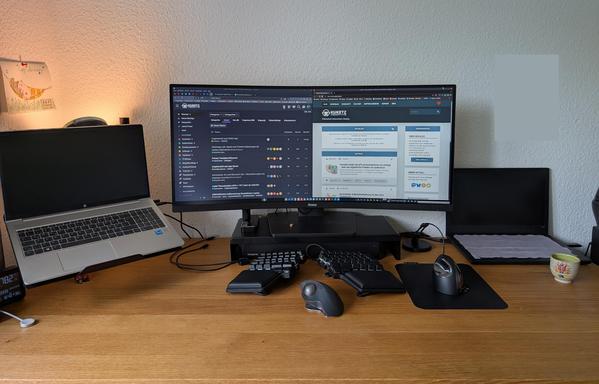 Foto von meinem Arbeitsplatz.