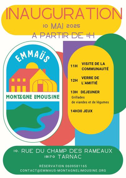 Flyer d’annonce de l’inauguration