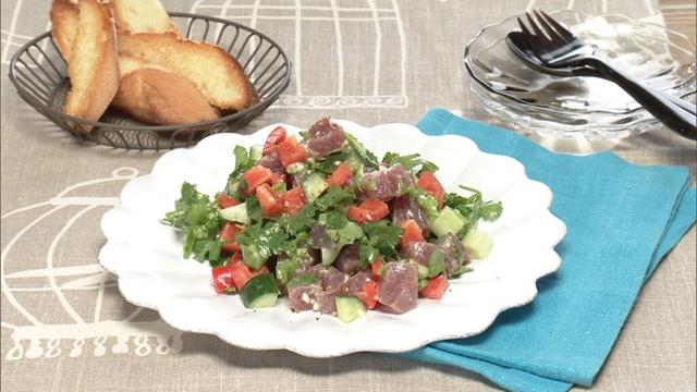 【3分クッキング公式】かつおと夏野菜のマリネ