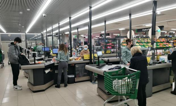 Un supermercado de Mercadona en Madrid. (Cristina Arias/Cover/Getty Images)