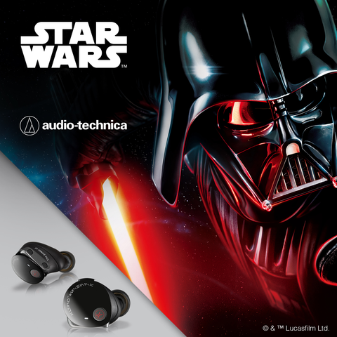 a promotional image for Darth Vader themed earbuds