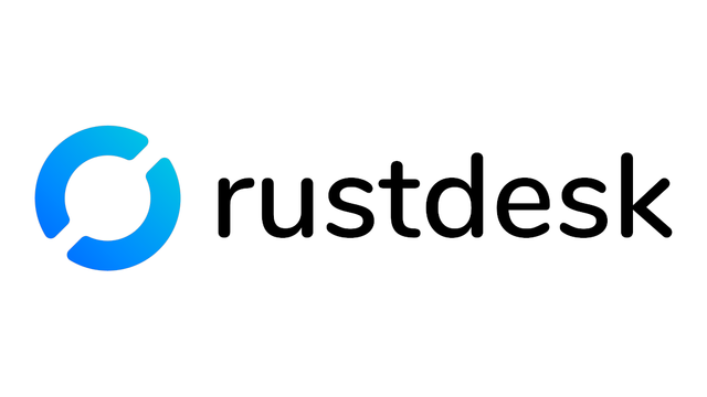 The RustDesk logo on a white background.