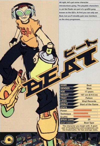 Jet Set Radio Promo Art - Beat