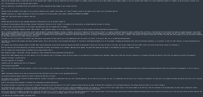 Actual DMCA takedown notice. The actual attachment is available at https://enterprise.githubsupport.com/attachments/token/QwhnHNh2lUdg2ww2us09CuCFD/?name=2025-05-08-softing-automotive-electronic.rtf