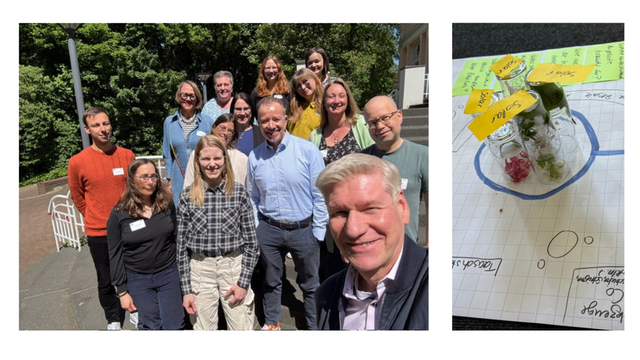 Gruppenfoto und Präsentation