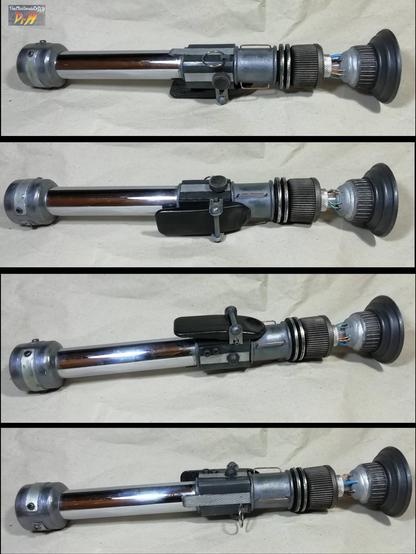 Various angles around the lightsabre prop.