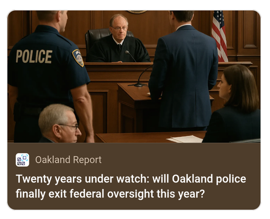 Oakland Report : Twenty years under watch: will Oakland police finally exit federal oversight this year?