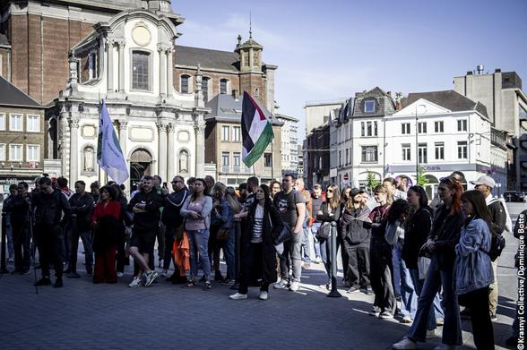 La foule des manifestants