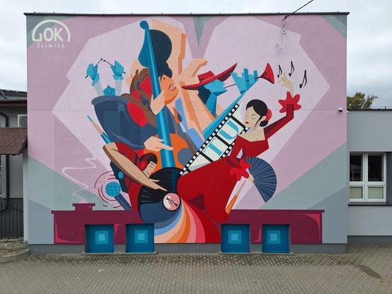 Artwork by CO KTO? & Rafał Ktoski in Śliwice, Poland