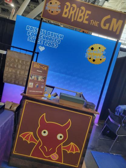 the cookie brigade Bribe the GM booth activation.
