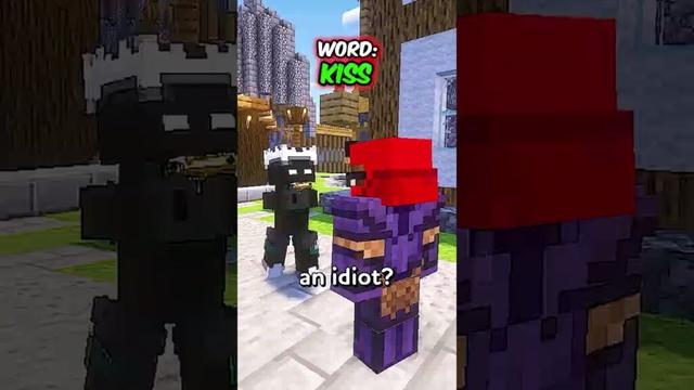 MINECRAFT BUT YOU ONLY CAN SPEAK RHYMING! ⛏️ #shorts
