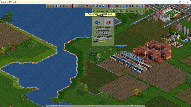 OpenTTD Screenshot - starting new word