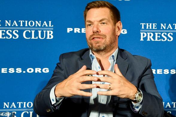 Rep. Eric Swalwell (D-CA) at the National Press Club, 7 May 2025