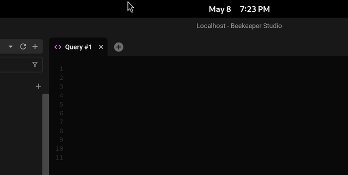 screenshot showing a full size cursor when hovered over gnome top