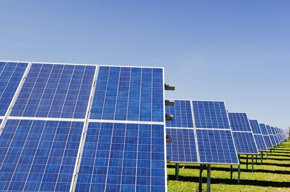 Solar panel farm