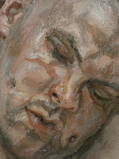 oil portrait of Leigh Bowery, by Lucian Freud